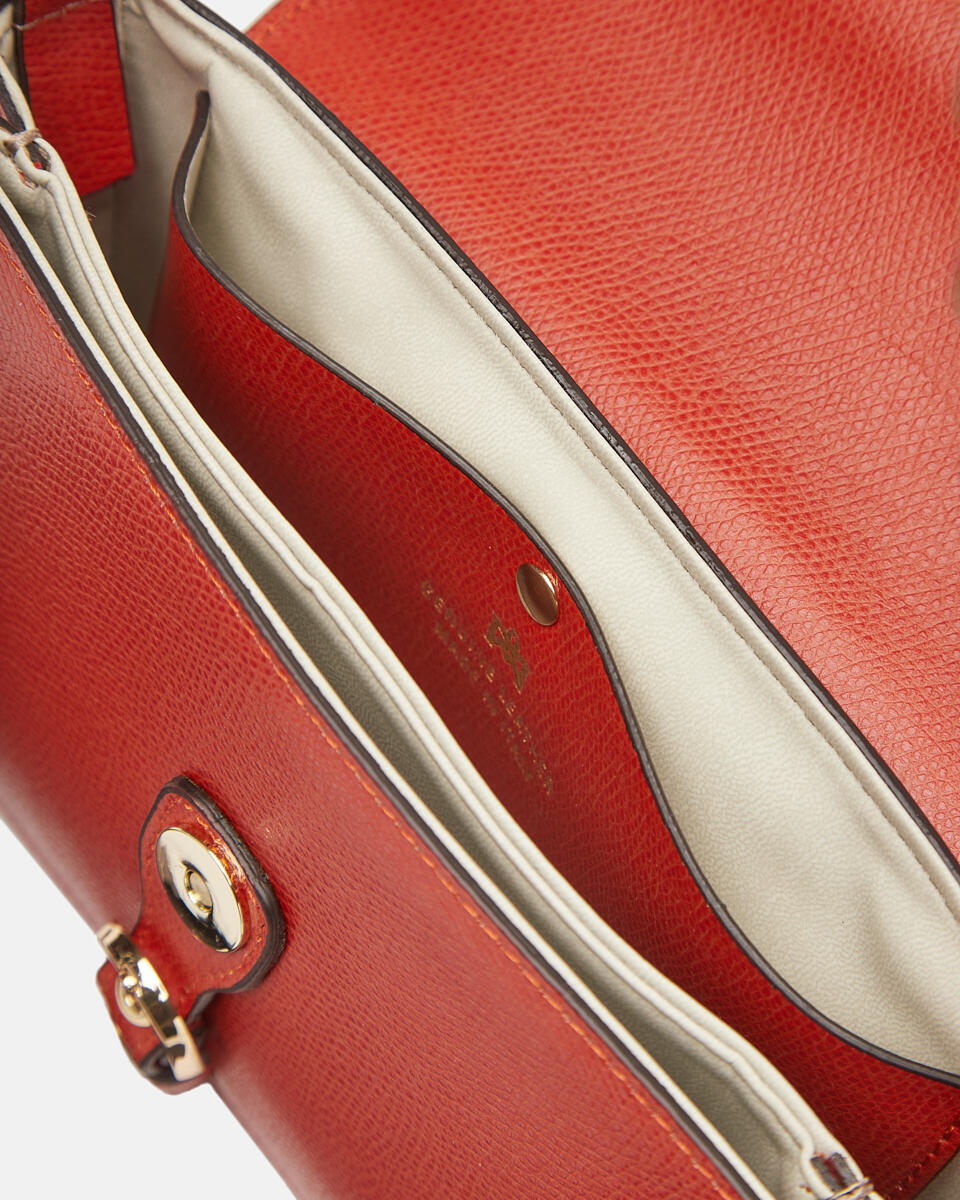 FLAP BAG Burnt orange  - Shoulder Bags - Women's Bags - Bags - Cuoieria Fiorentina