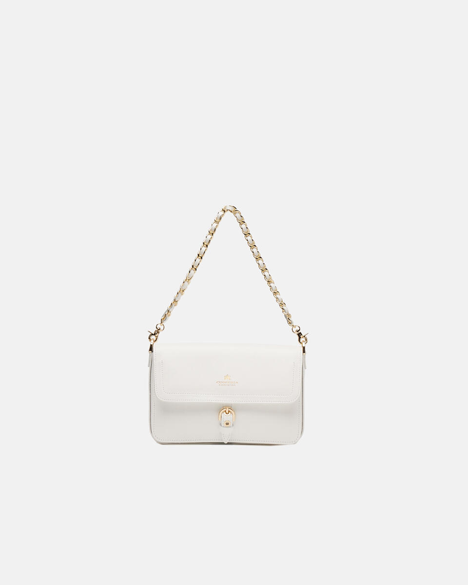 FLAP BAG White  - Shoulder Bags - Women's Bags - Bags - Cuoieria Fiorentina