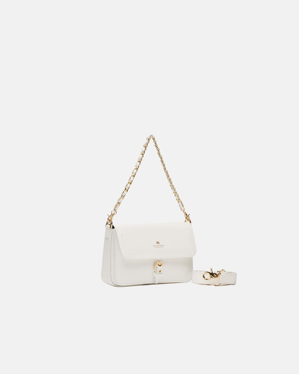 FLAP BAG White  - Shoulder Bags - Women's Bags - Bags - Cuoieria Fiorentina