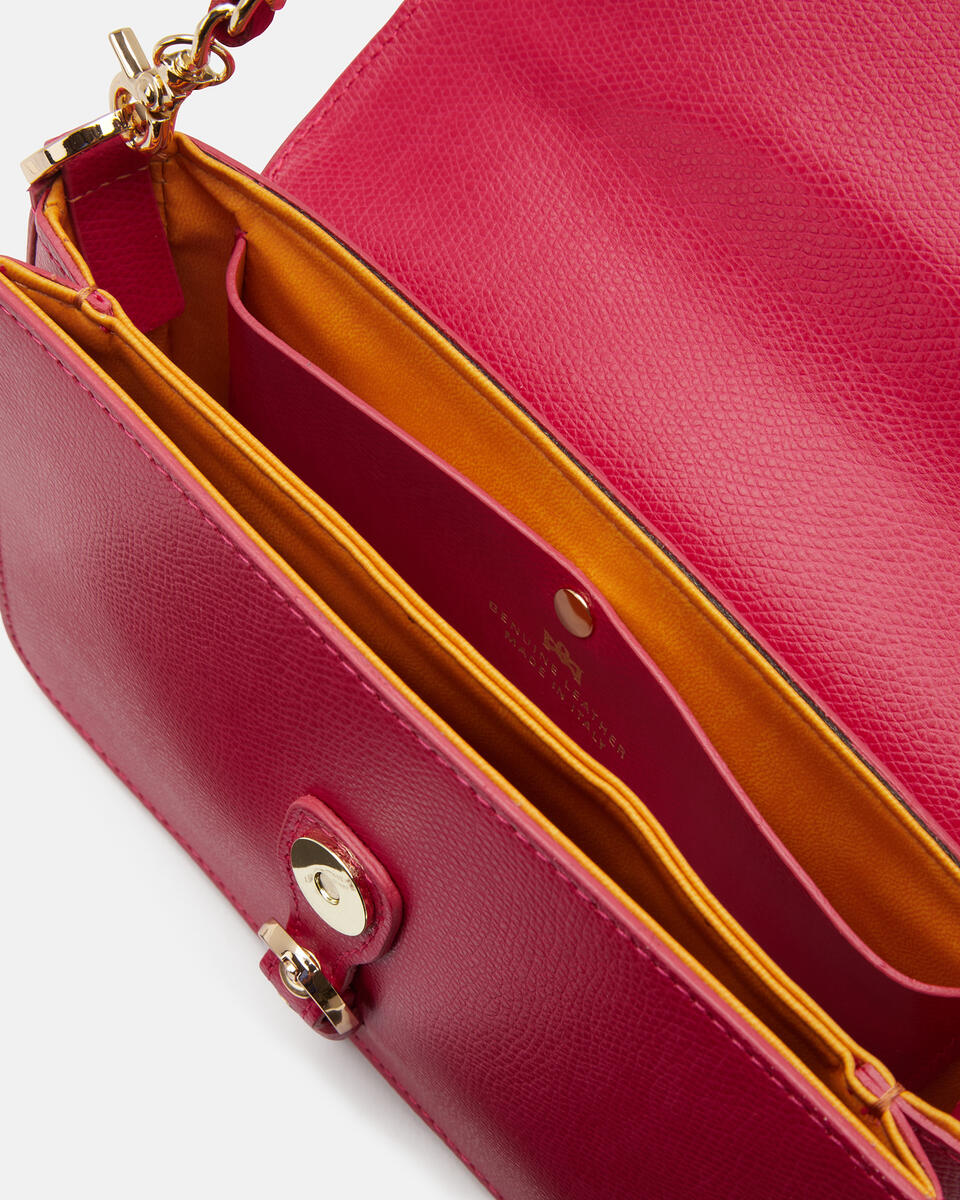 FLAP BAG Fuchsia   - Shoulder Bags - Women's Bags - Bags - Cuoieria Fiorentina