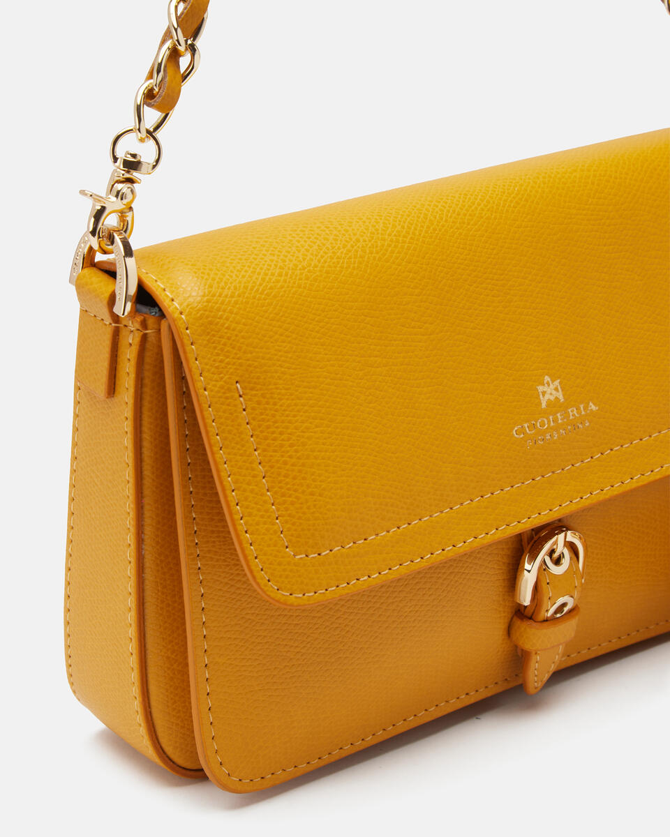 FLAP BAG Yellow  - Shoulder Bags - Women's Bags - Bags - Cuoieria Fiorentina