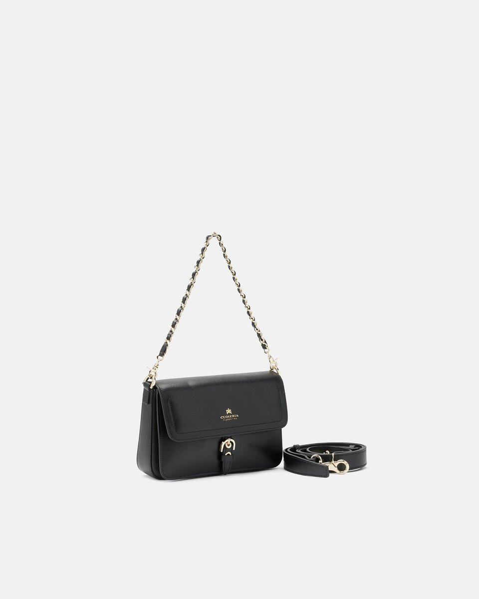 FLAP BAG Black  - Shoulder Bags - Women's Bags - Bags - Cuoieria Fiorentina