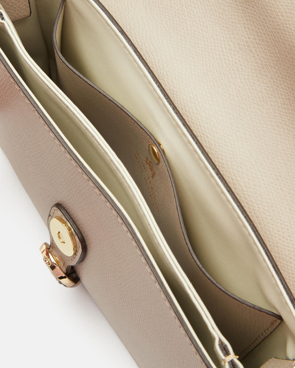 FLAP BAG Taupe  - Mini Bag - Women's Bags - Bags - Cuoieria Fiorentina
