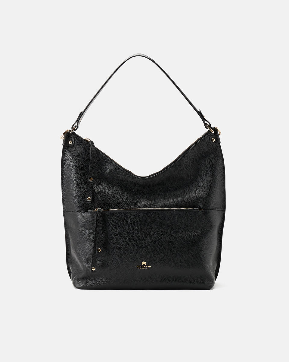 HOBO BAG Black  - Shoulder Bags - Women's Bags - Bags - Cuoieria Fiorentina