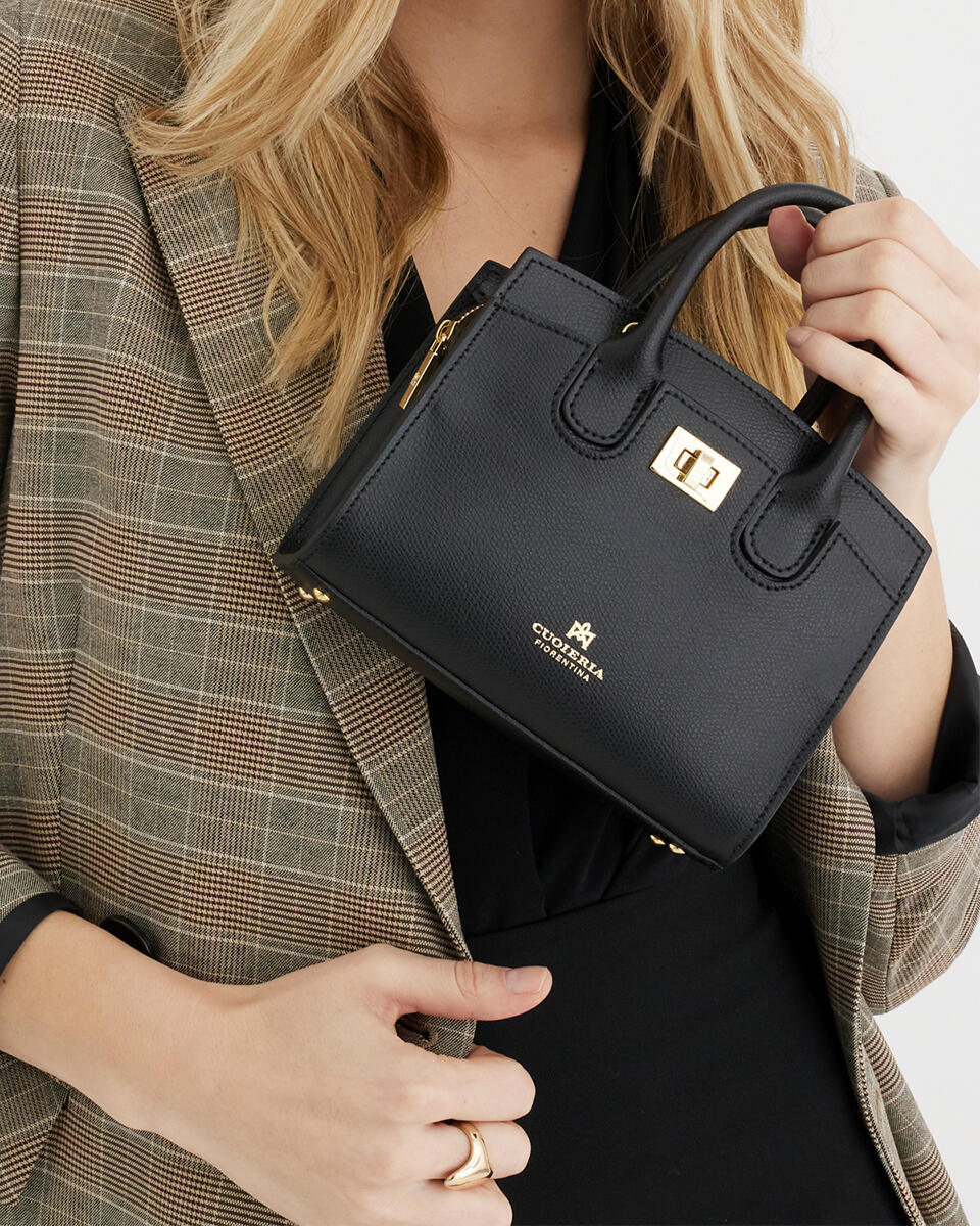 Mini tote bag Mahogany  - Tote Bags - Women's Bags - Bags - Cuoieria Fiorentina