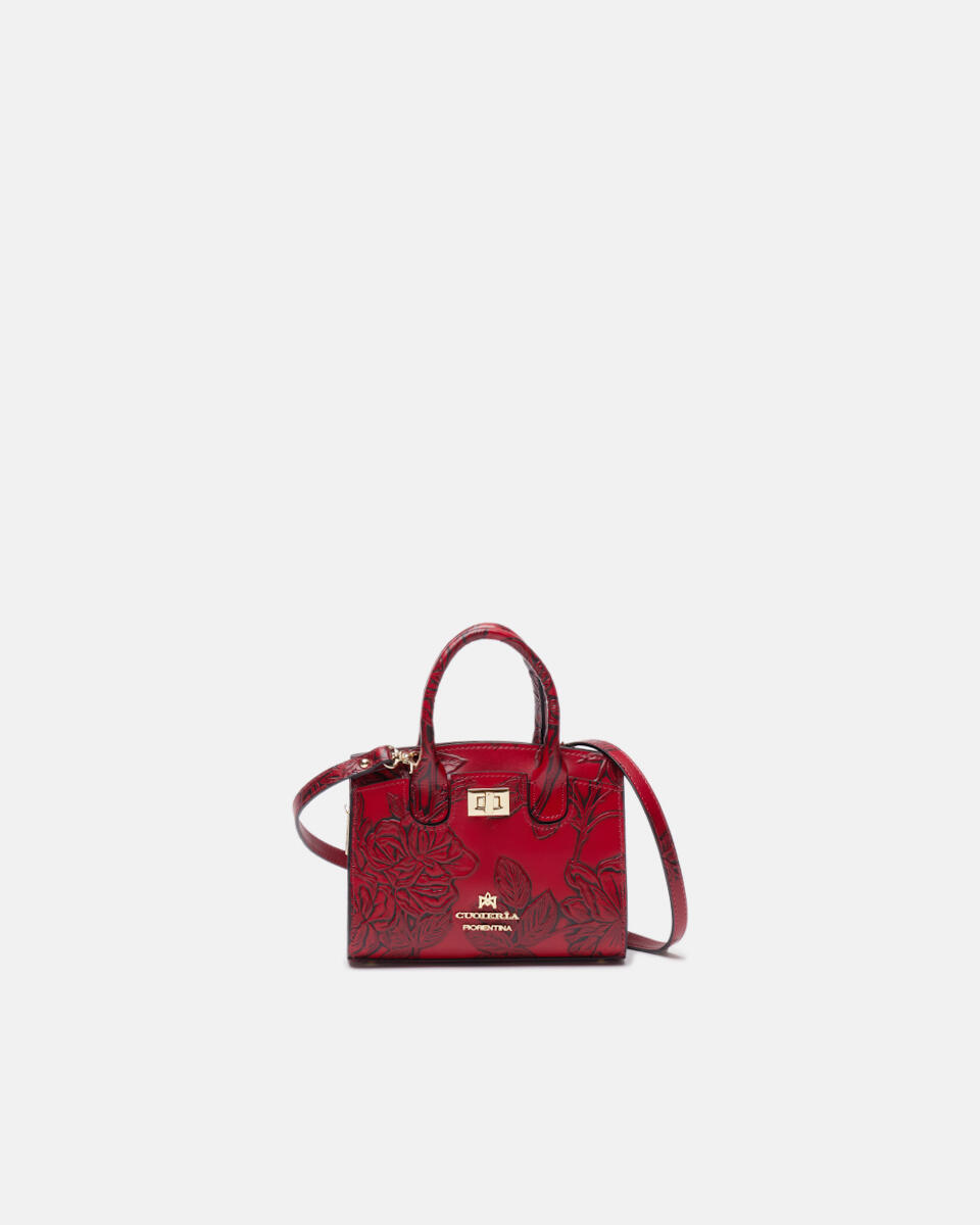 Mini tote bag Red  - Tote Bag - Women's Bags - Bags - Cuoieria Fiorentina