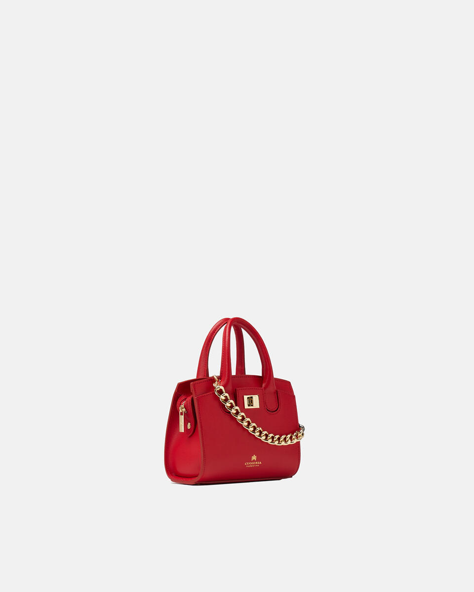 Bella micro tote bag Rosso  - Tote Bag - Borse Donna - Borse - Cuoieria Fiorentina