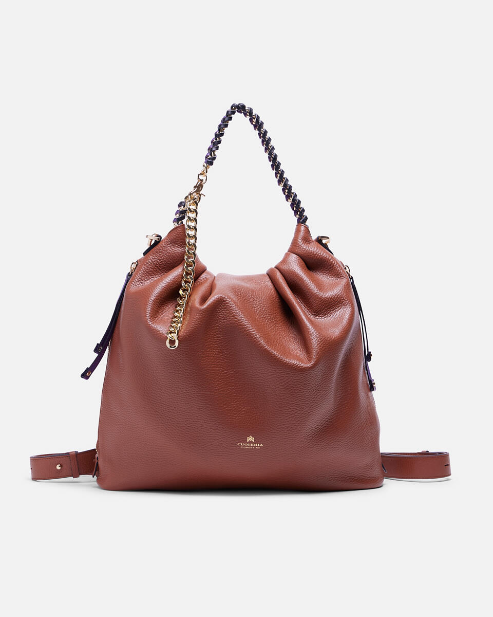 Backpack CARAMEL  - Leather Backpacks - Women's Bags - Bags - Cuoieria Fiorentina