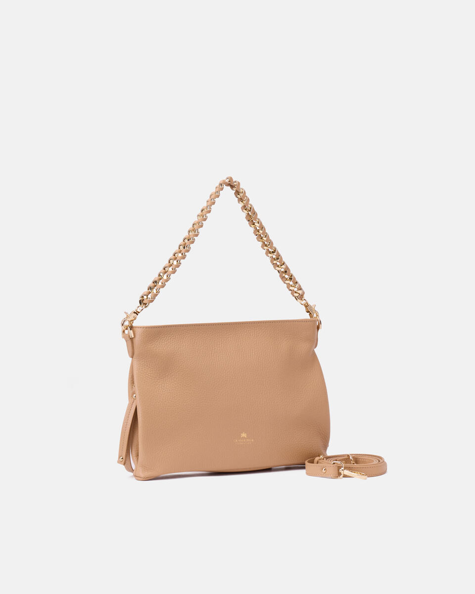Charlotte Xbody Dollaro Nude  - Borse A Spalla - Borse Donna - Borse - Cuoieria Fiorentina