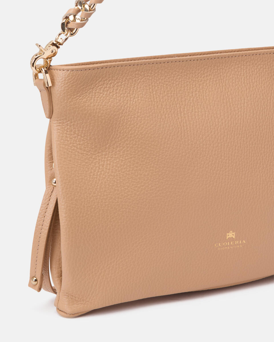 Charlotte Xbody Dollaro Nude  - Borse A Spalla - Borse Donna - Borse - Cuoieria Fiorentina