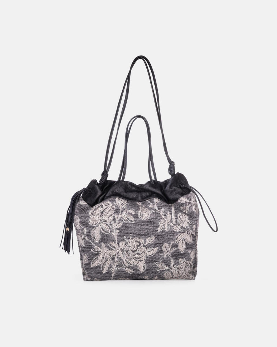Denim shopping bag - SHOPPING - WOMEN'S BAGS | bags NERO - SHOPPING - WOMEN'S BAGS | bagsCuoieria Fiorentina