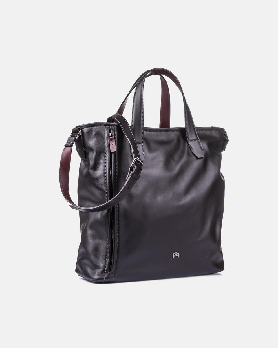 Adam shopper Nerobordeaux  - Tracolla - Borse Uomo - Borse - Cuoieria Fiorentina