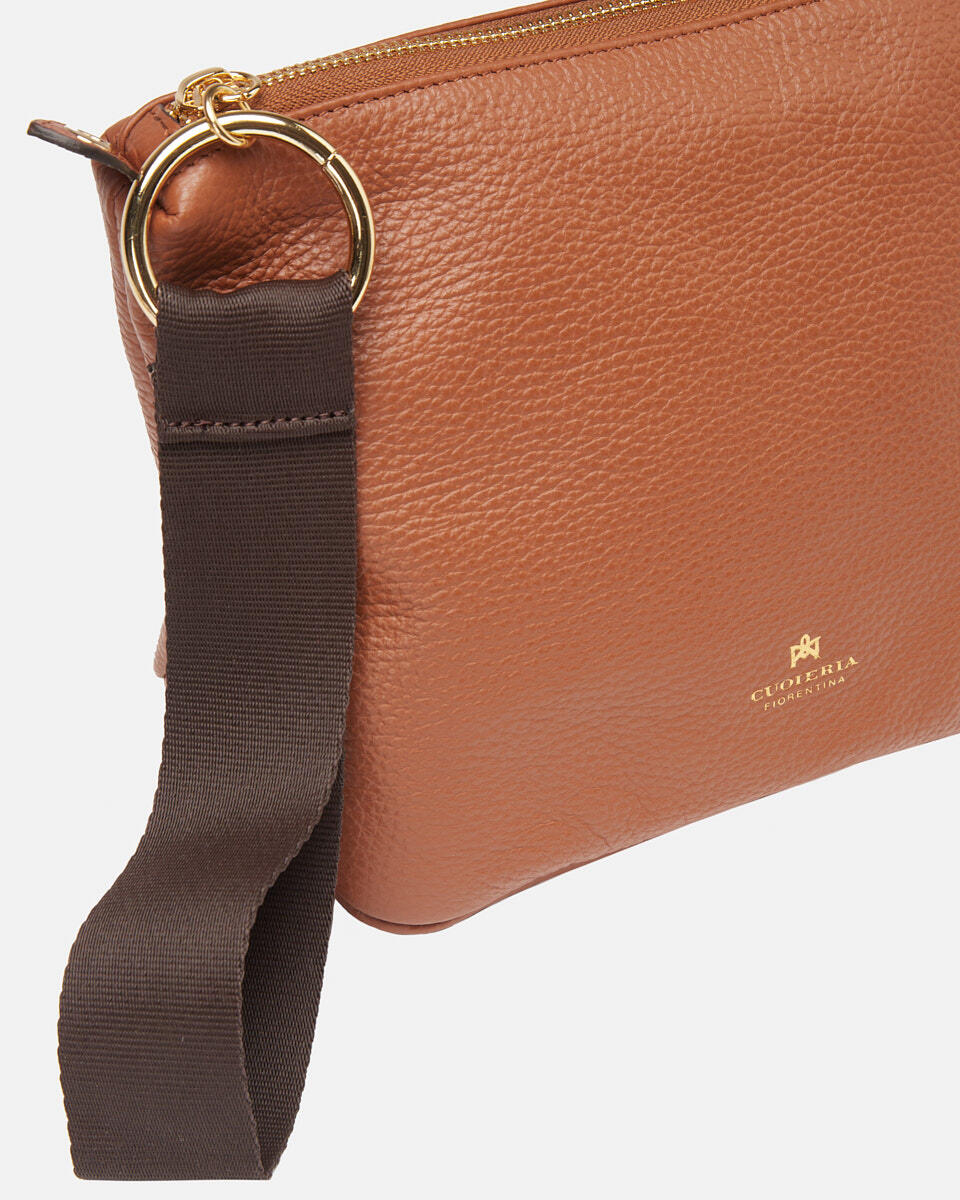 Tracollina in Dollaro Caramel  - Tracolla - Borse Donna - Borse - Cuoieria Fiorentina