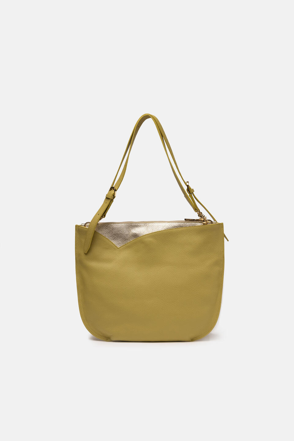Luna Medium shoppinghobo Lime  - Cuoieria Fiorentina