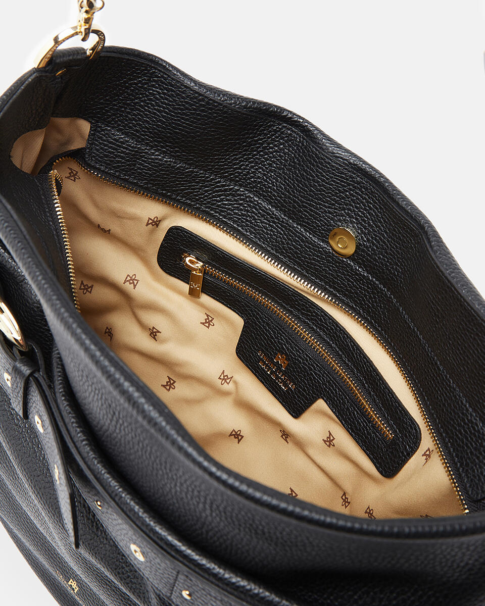Amelia Hobo NERO  - Borse A Spalla - Borse Donna - Borse - Cuoieria Fiorentina