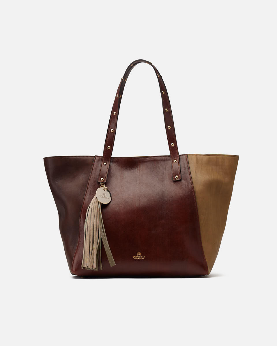 Musa Large shopping bag Marrone  - Shopping - Borse Donna - Borse - Cuoieria Fiorentina