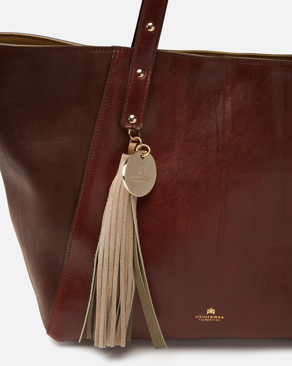 Musa Large shopping bag Marrone  - Shopping - Borse Donna - Borse - Cuoieria Fiorentina