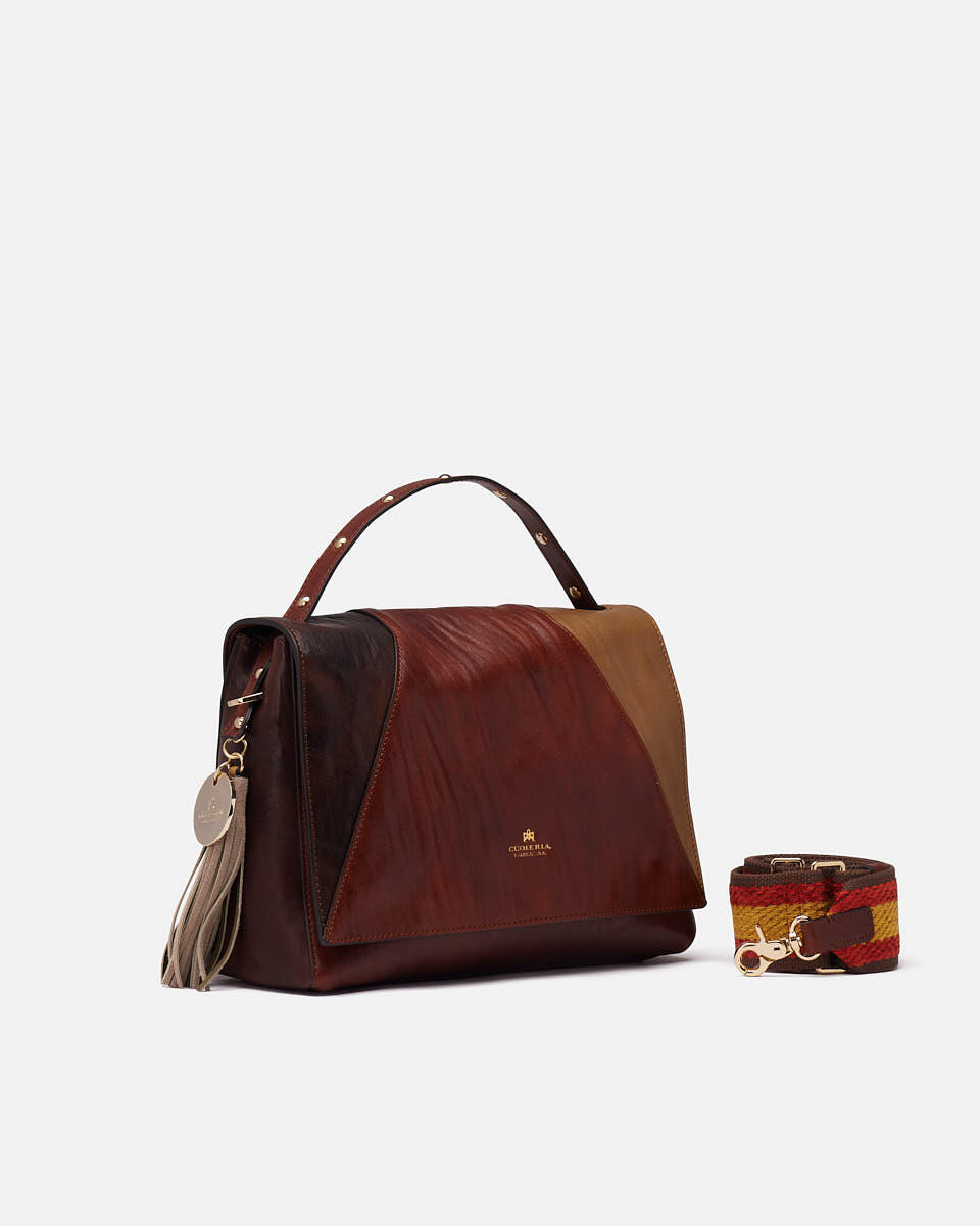 Musa Messenger Marrone  - Messenger - Borse Donna - Borse - Cuoieria Fiorentina