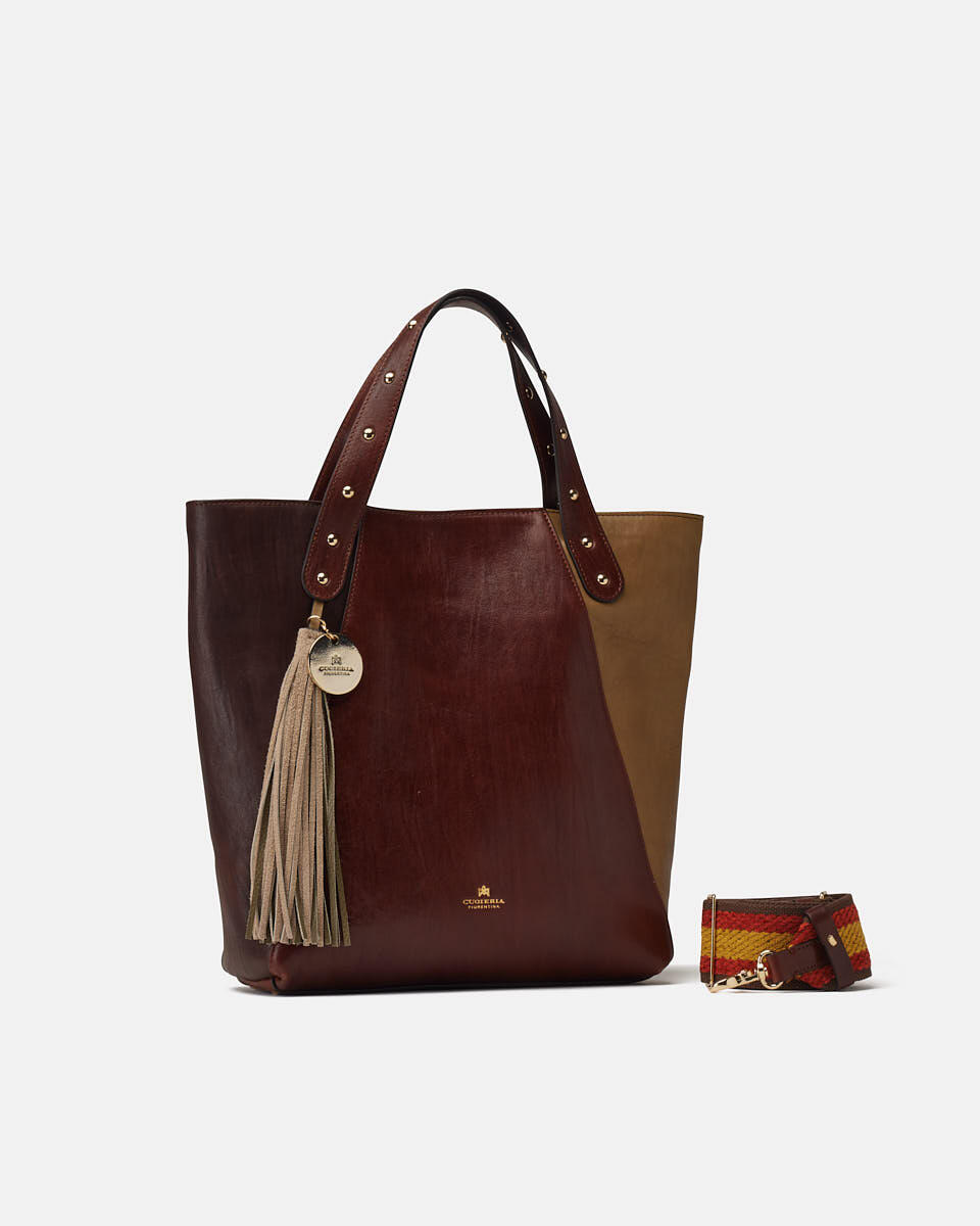 TOTE BAG Brown  - Tote Bag - Women's Bags - Bags - Cuoieria Fiorentina