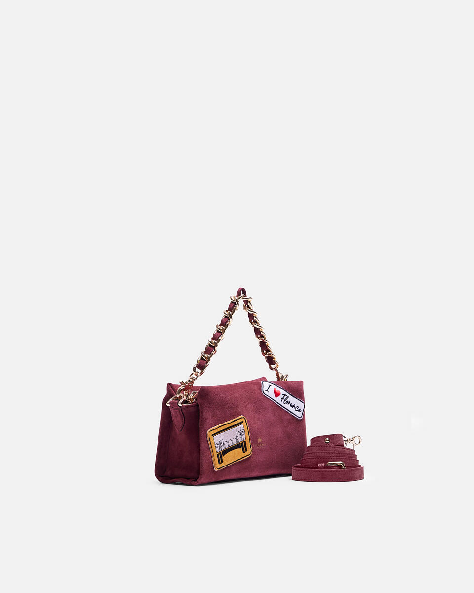 Diva Patch small bag Bordeaux  - Cuoieria Fiorentina