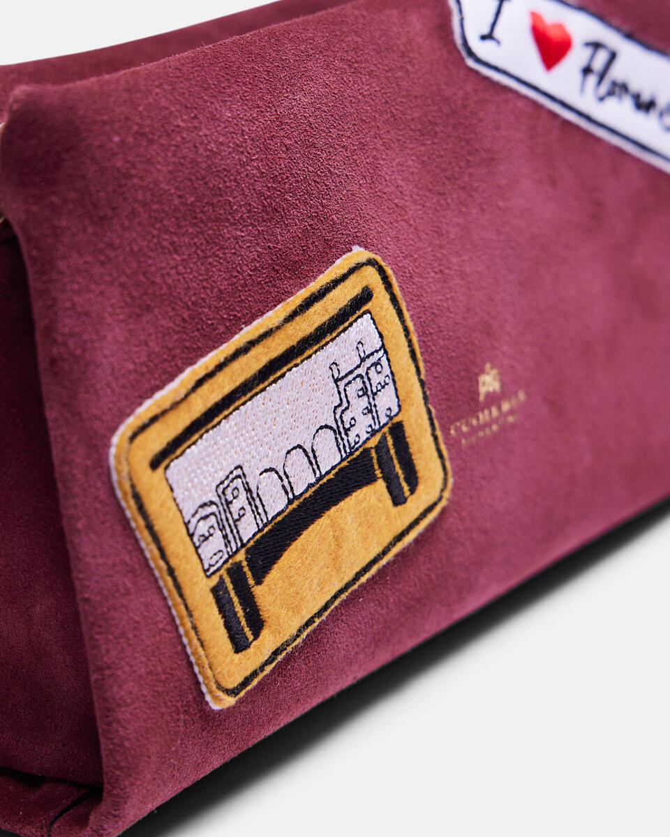 Diva Patch small bag Bordeaux  - Cuoieria Fiorentina