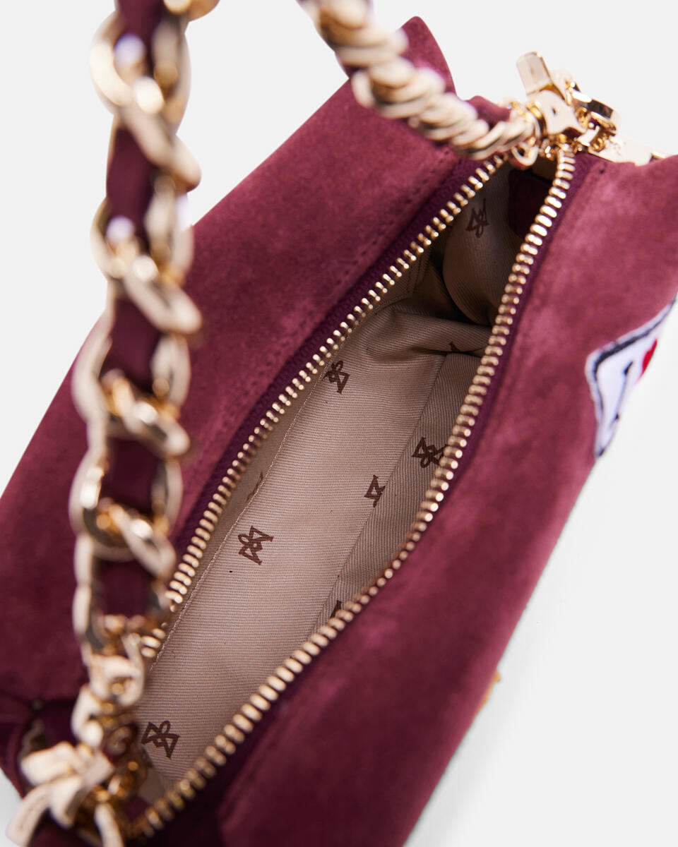 Diva Patch small bag Bordeaux  - Cuoieria Fiorentina