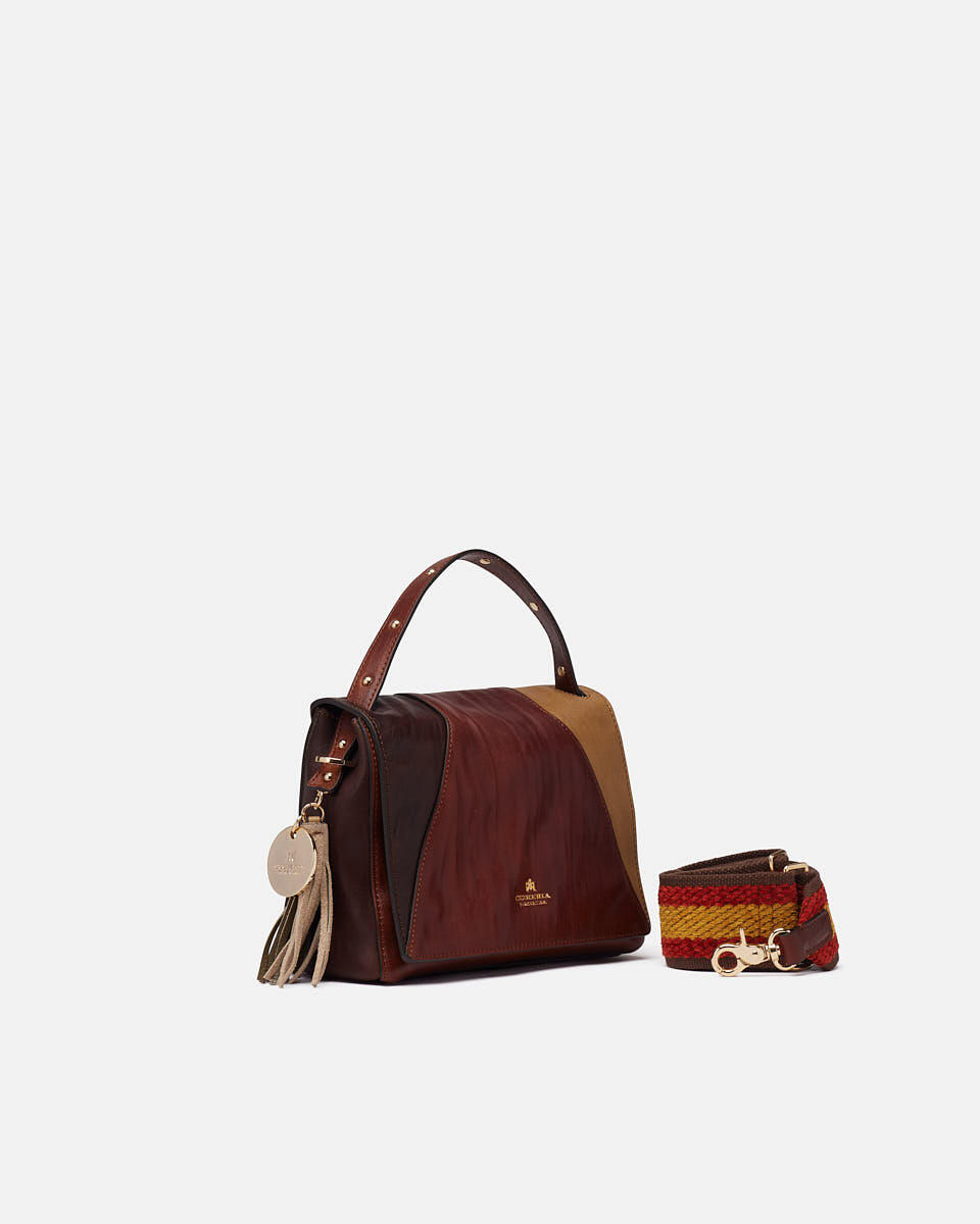 SMALL MESSENGER Brown  - Messenger Bags - Women's Bags - Bags - Cuoieria Fiorentina