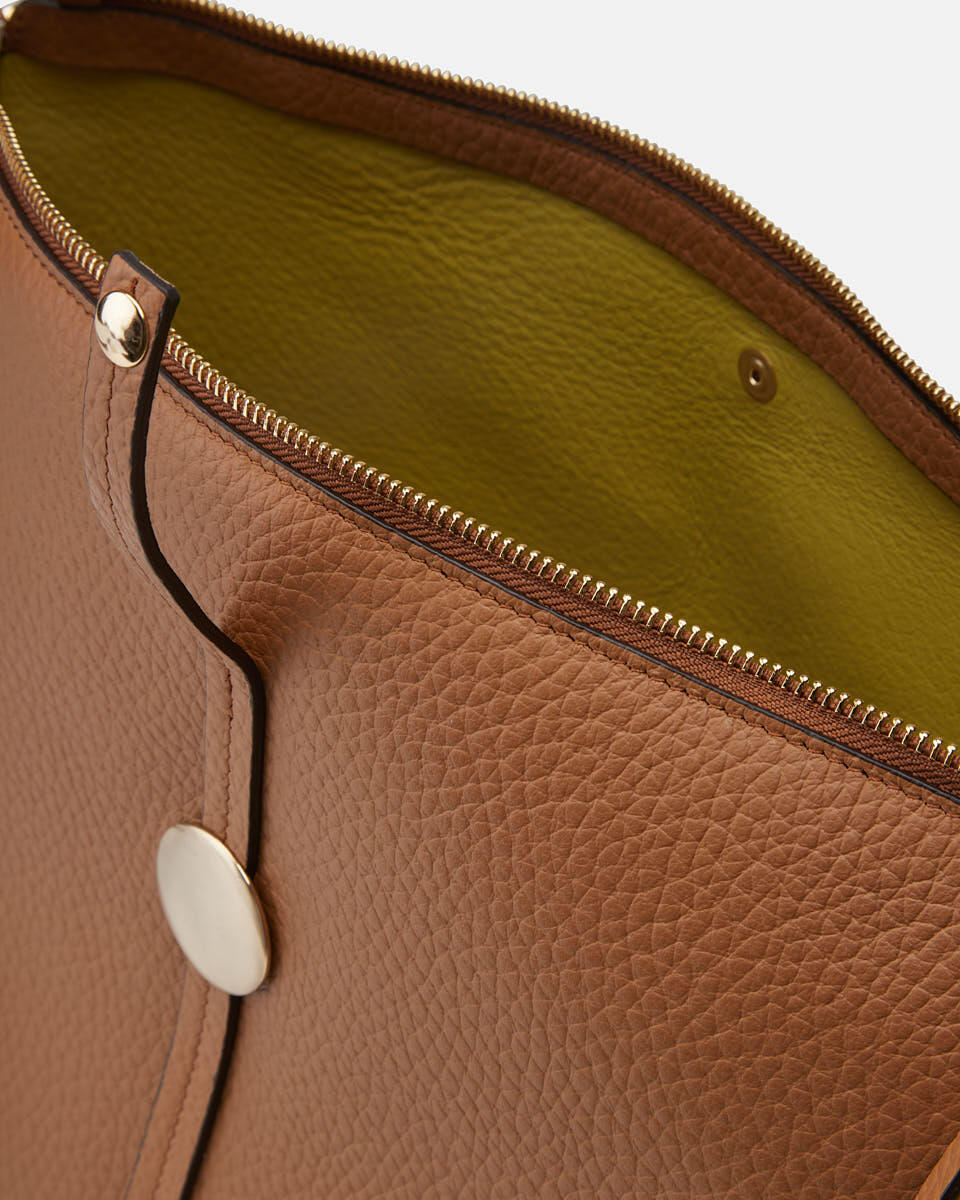 Iris Large hobo dollaro double Caramel  - Borse - Special Price - Cuoieria Fiorentina