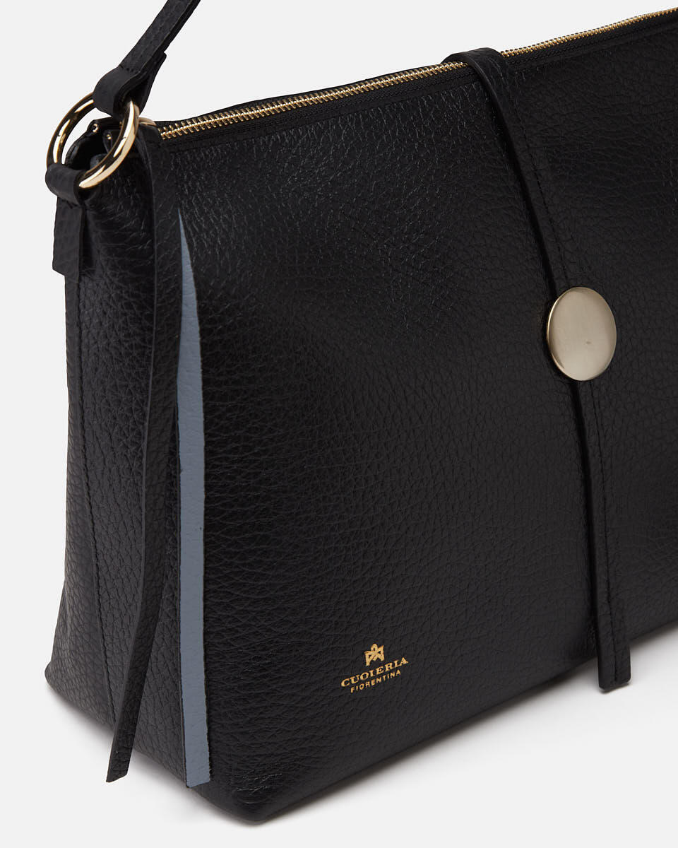 Iris Large hobo dollaro double Nero  - Cuoieria Fiorentina