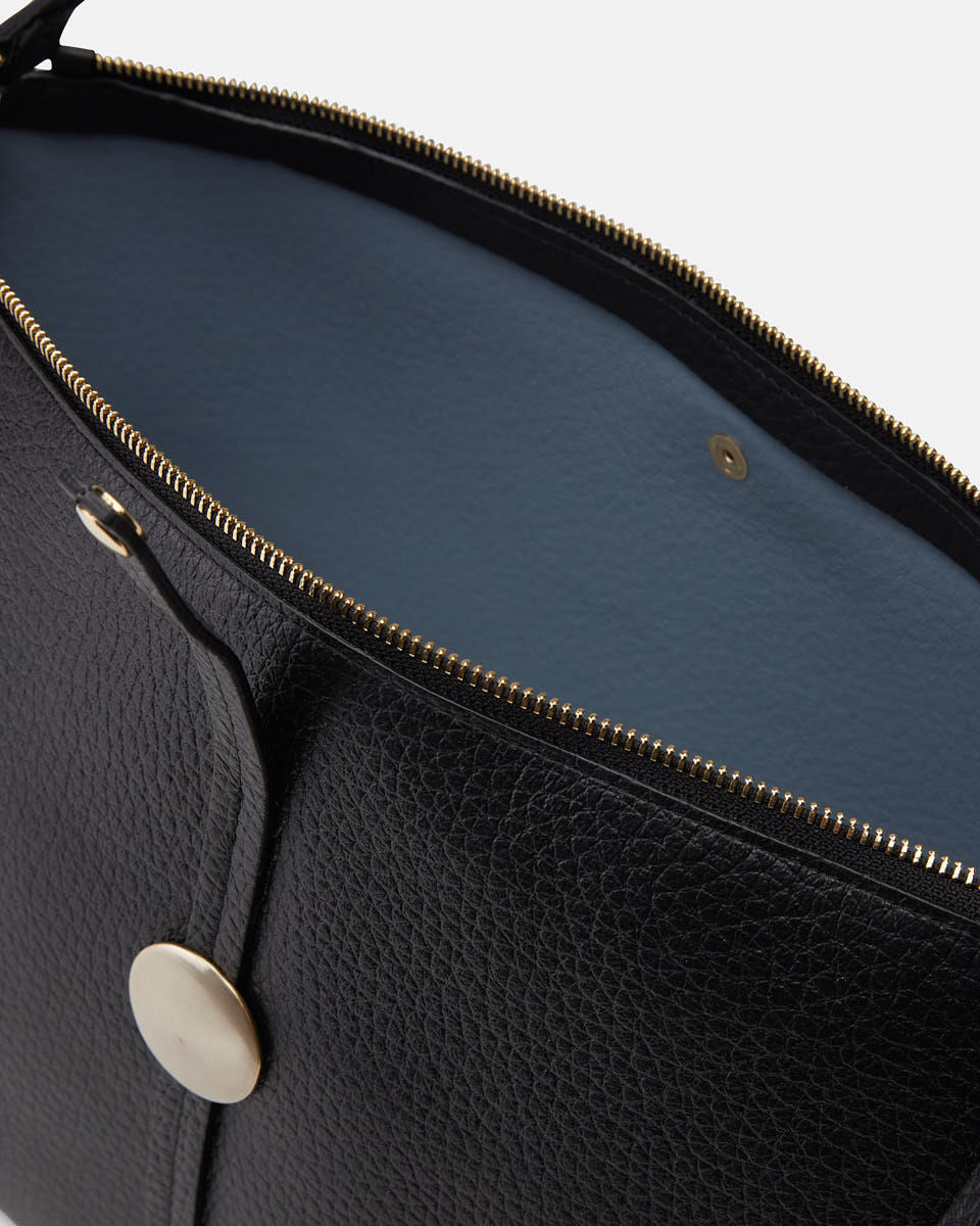 Iris Large hobo dollaro double Nero  - Cuoieria Fiorentina