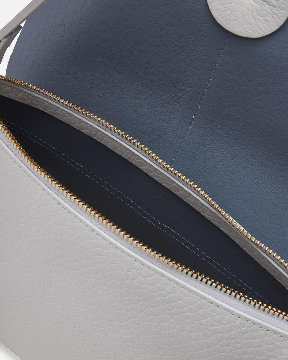 Iris Small Flap bag dollaro double Bianco  - Borse A Spalla - Borse Donna - Borse - Cuoieria Fiorentina
