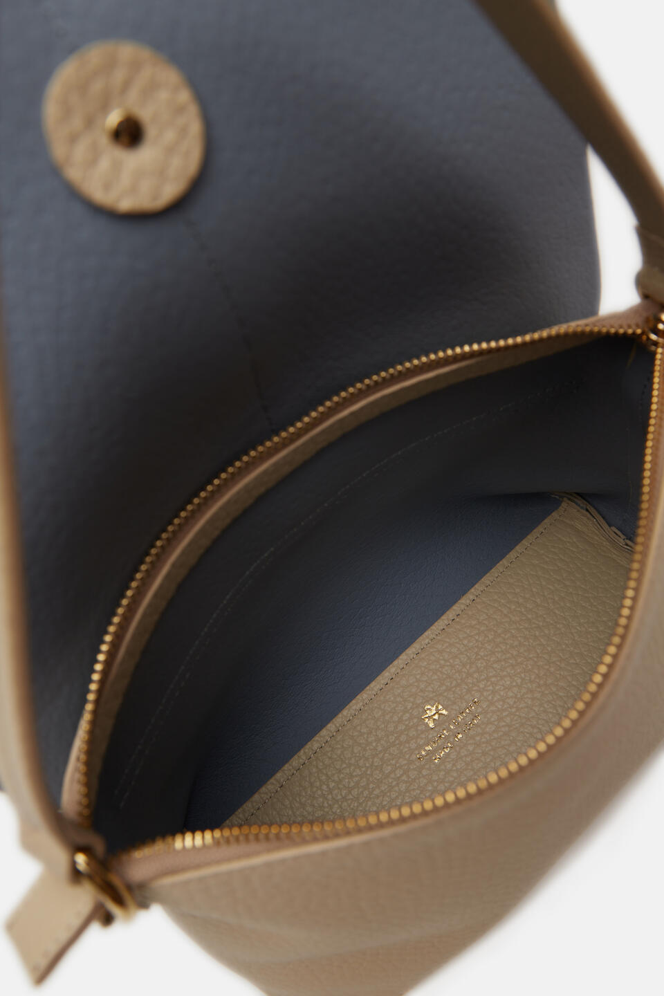 Iris Small Flap bag dollaro double Beige  - Borse A Spalla - Borse Donna - Borse - Cuoieria Fiorentina