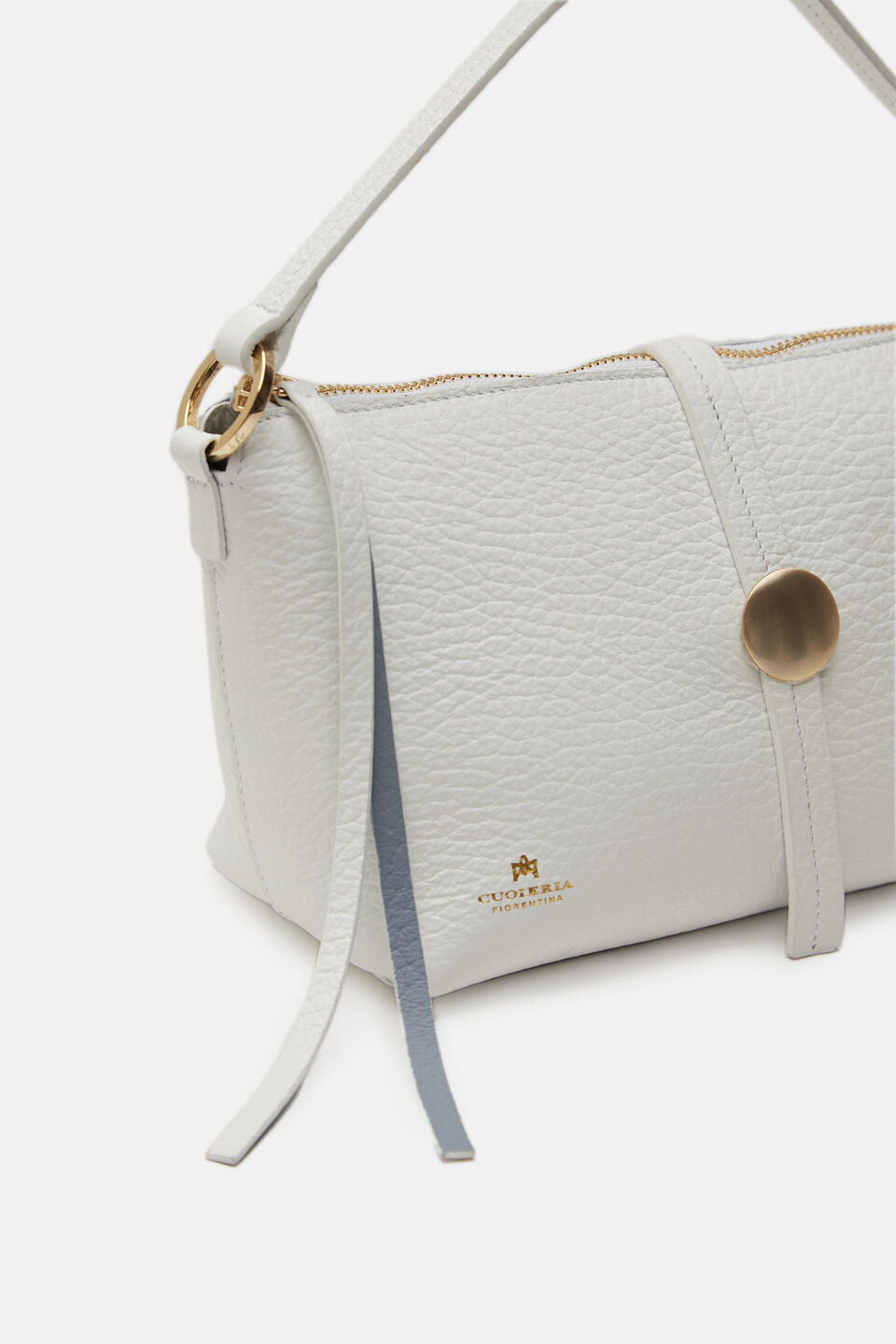 Iris Small hobo dollaro double Bianco  - Borse - Special Price - Cuoieria Fiorentina
