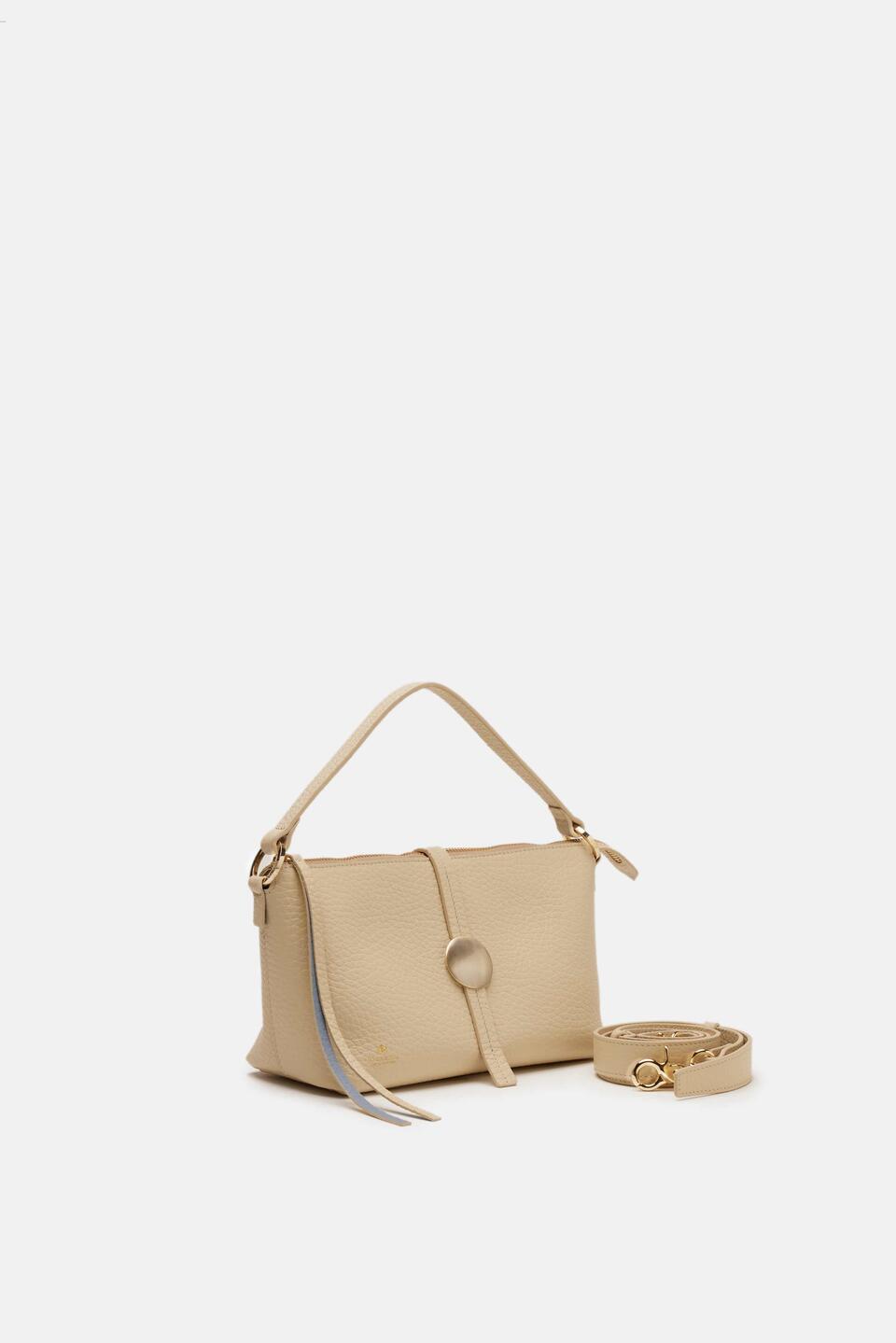 Iris Small hobo dollaro double Beige  - Tote Bag - Borse Donna - Borse - Cuoieria Fiorentina
