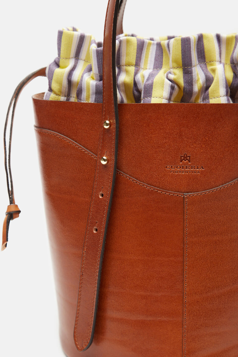 SMALL BUCKET Natural  - Bucket Bags - Women's Bags - Bags - Cuoieria Fiorentina