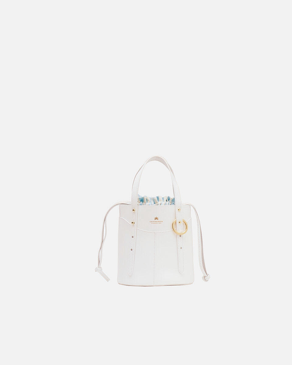 BUCKET BAG White  - Bucket Bags - Women's Bags - Bags - Cuoieria Fiorentina