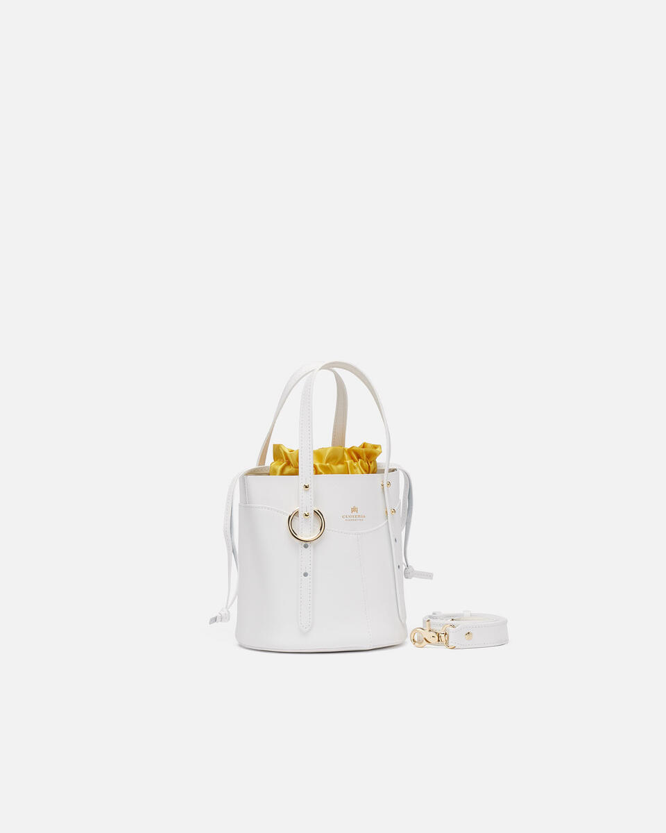 Amber Small Bucket Bianco  - Secchiello - Borse Donna - Borse - Cuoieria Fiorentina