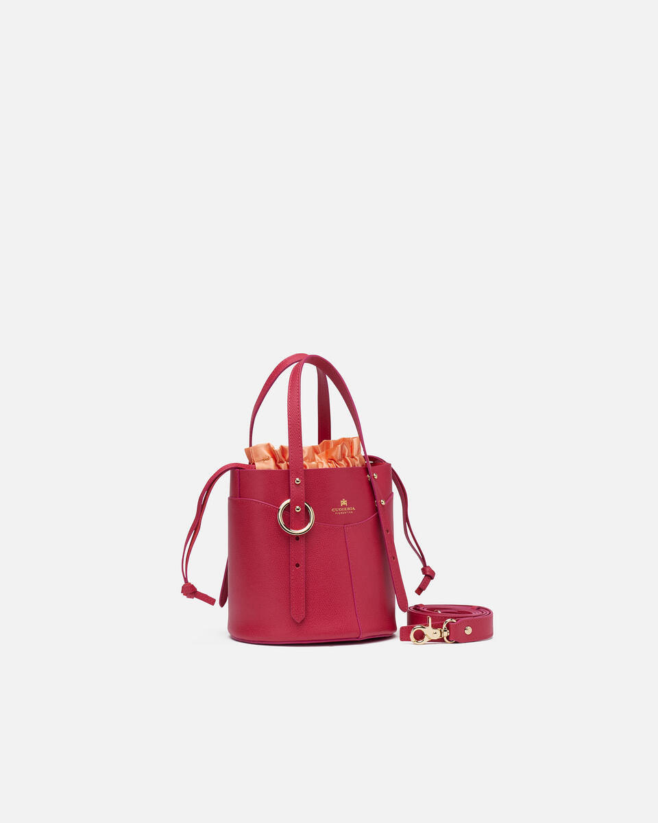 Amber Small Bucket Fucsia  - Secchiello - Borse Donna - Borse - Cuoieria Fiorentina