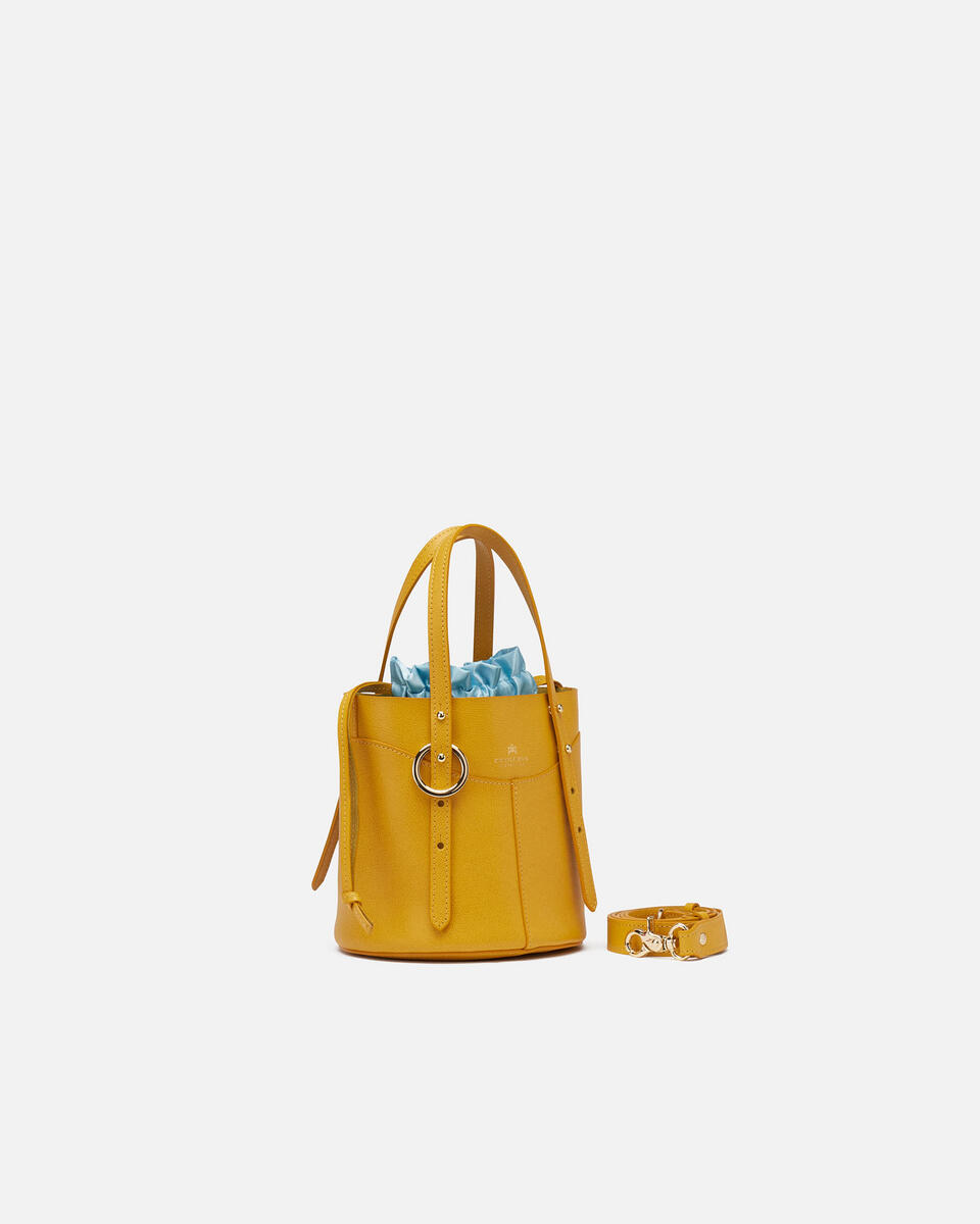 Amber Small Bucket Giallo  - Secchiello - Borse Donna - Borse - Cuoieria Fiorentina