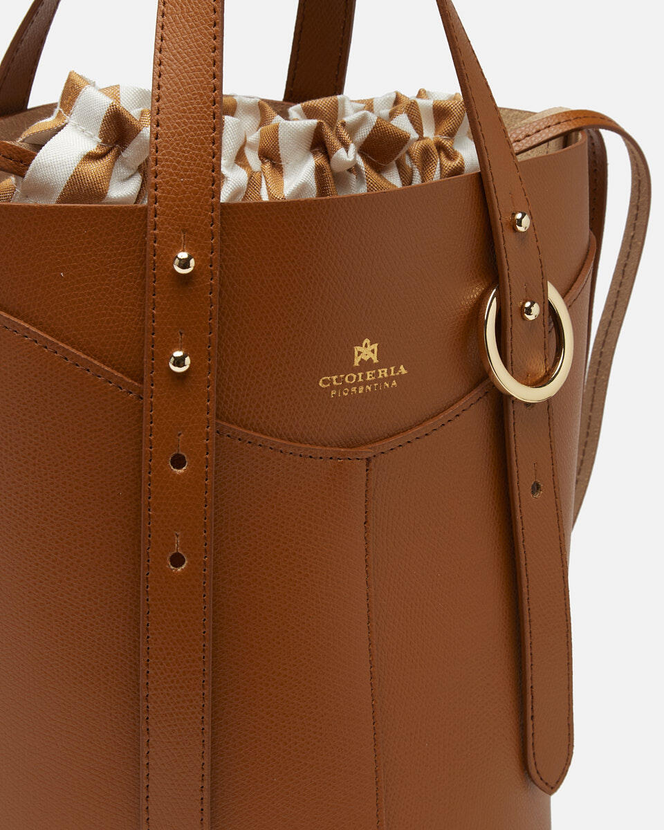 Amber Medium Bucket LION  - Secchiello - Borse Donna - Borse - Cuoieria Fiorentina