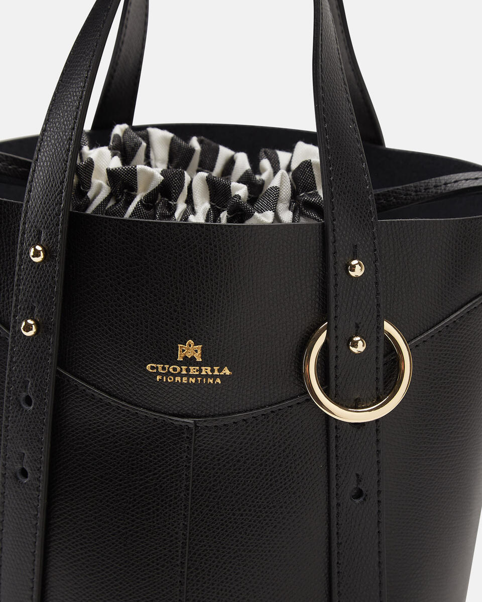 Amber Medium Bucket Nero  - Secchiello - Borse Donna - Borse - Cuoieria Fiorentina