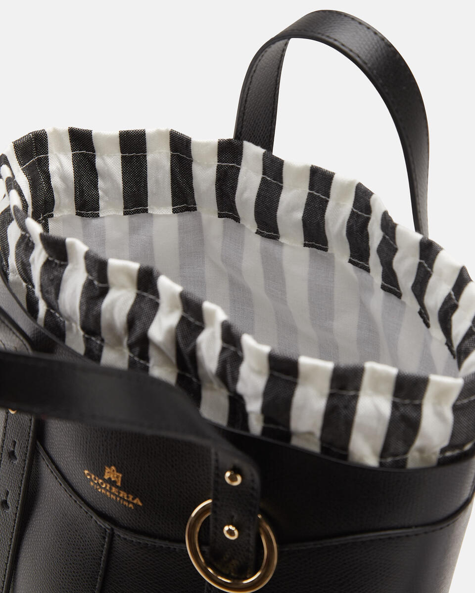 Amber Medium Bucket Nero  - Secchiello - Borse Donna - Borse - Cuoieria Fiorentina