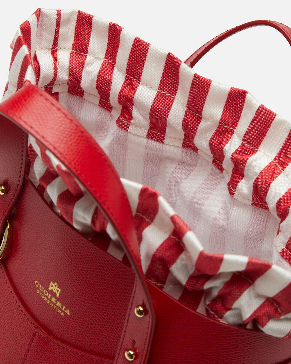 BUCKET Red  - Bucket Bags - Women's Bags - Bags - Cuoieria Fiorentina