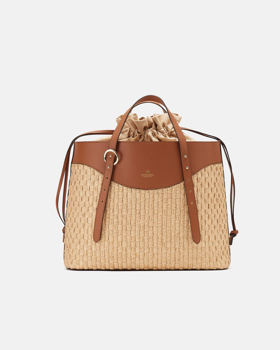 SHOPPING BAG Caramel  - Shopping - Women's Bags - Bags - Cuoieria Fiorentina