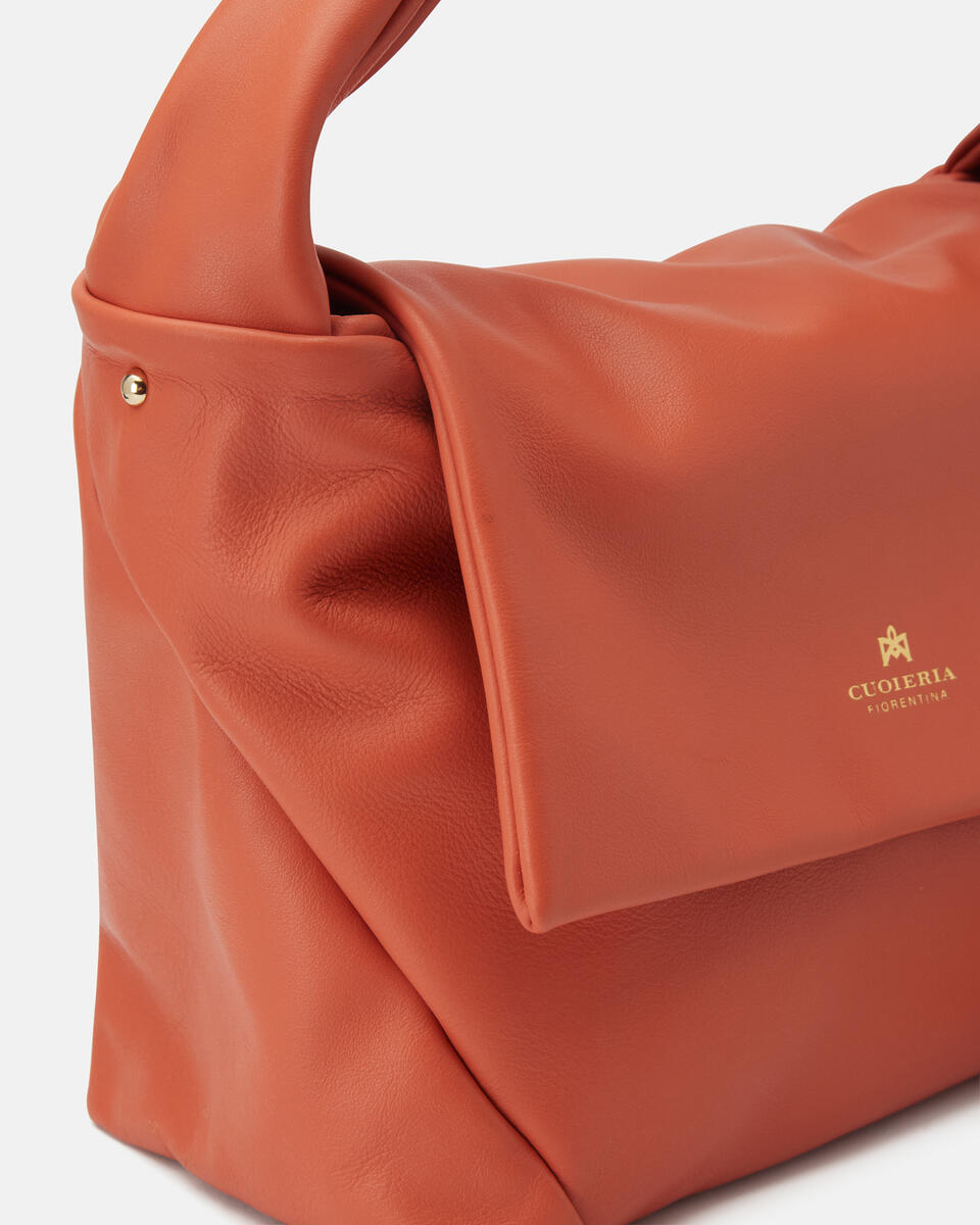 SMALL MESSENGER Apricot  - Bags - Special Price - Cuoieria Fiorentina