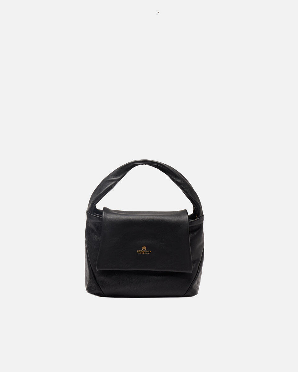 SMALL MESSENGER Black  - Tote Bag - Women's Bags - Bags - Cuoieria Fiorentina