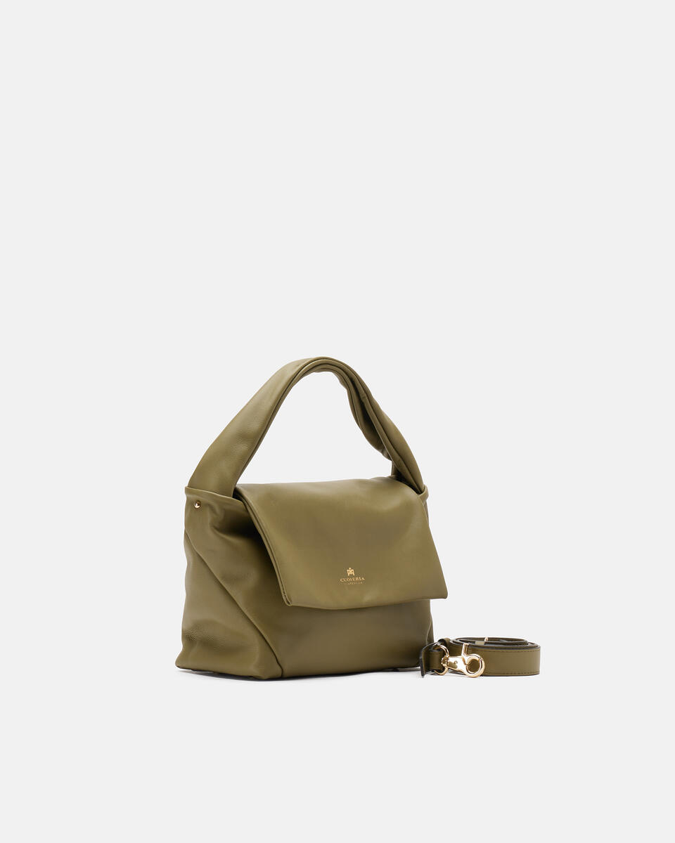 SMALL MESSENGER Olive  - Bags - Special Price - Cuoieria Fiorentina