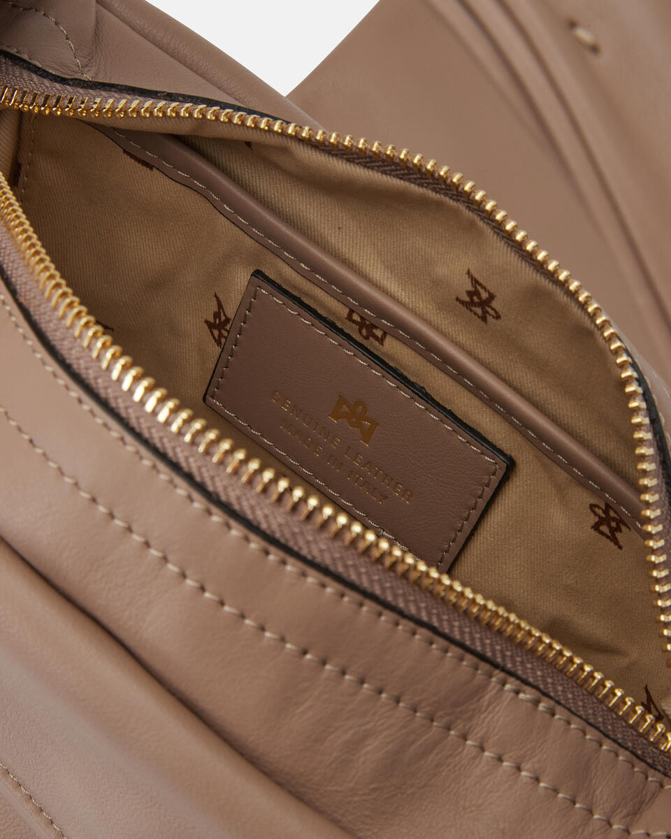 SMALL MESSENGER Taupe  - Tote Bag - Women's Bags - Bags - Cuoieria Fiorentina