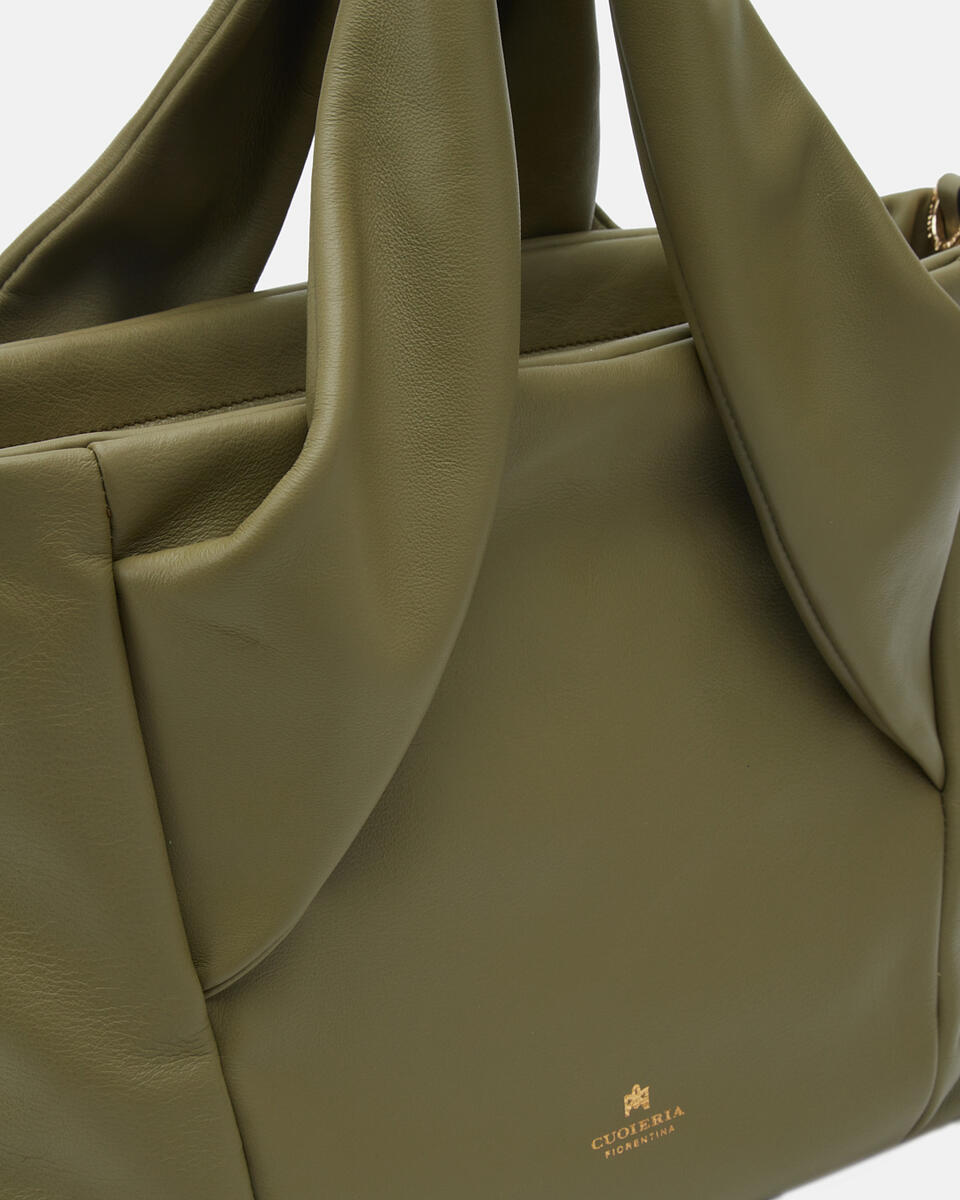 Zoe Small tote Oliva  - Shopping - Borse Donna - Borse - Cuoieria Fiorentina