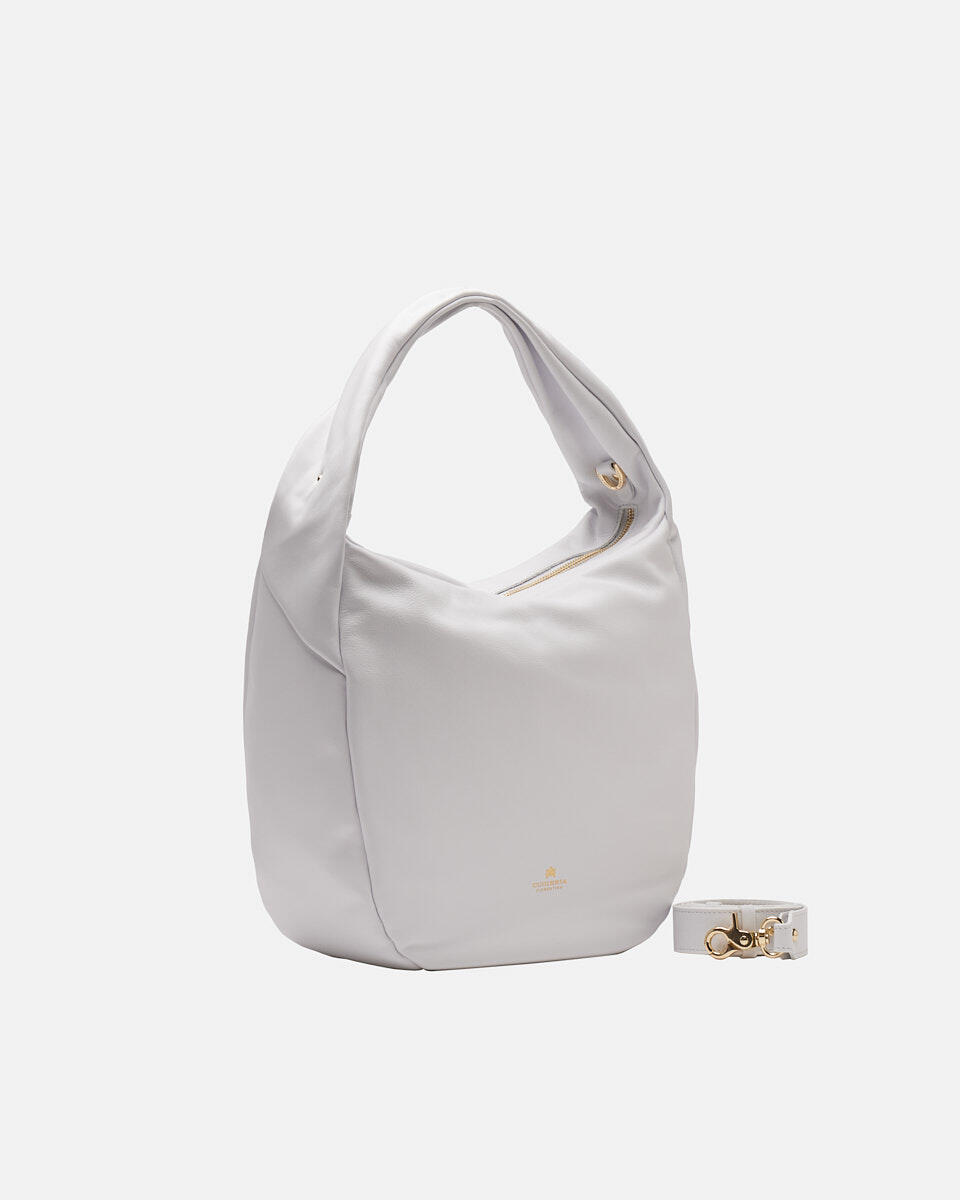 Zoe Hobo BIANCO  - Borse A Spalla - Borse Donna - Borse - Cuoieria Fiorentina